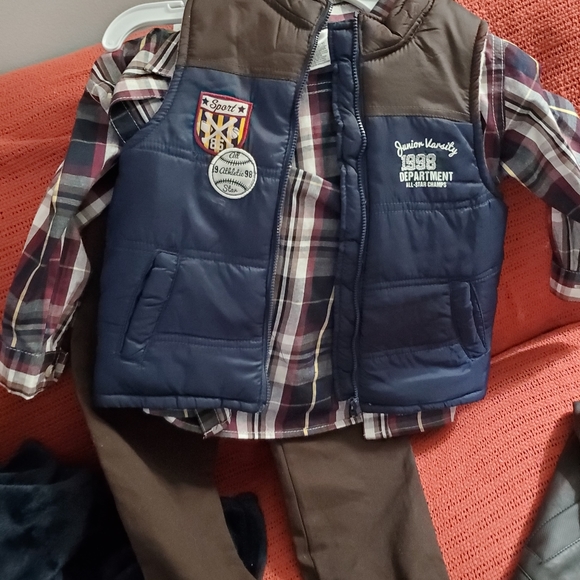 Toddler Faux Leather Jacket and 3 piece set - Picture 2 of 2
